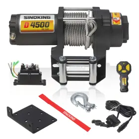 743815155588 SINOKING Trailer Winch Remote Synthetic Rope