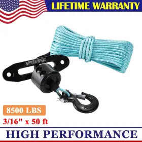 11021046 SPARKWHIZ Synthetic Winch Line Cable Rope Sleeve Atv