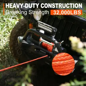 745844886136 SPARKWHIZ Synthetic Winch Rope Line Recovery Atv #3