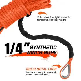 795802449088 STEGODON Synthetic Winch Rope Line Cable Protec #3