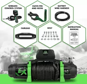UNW1090542016556JL STEGODON Electric Winch Synthetic Rope #2