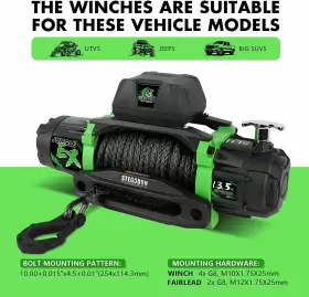 UNW1090542016556JL STEGODON Electric Winch Synthetic Rope #3