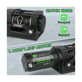 USAM-STEW006S STEGODON Winch Atv Utv Electric Waterproof Rope #3