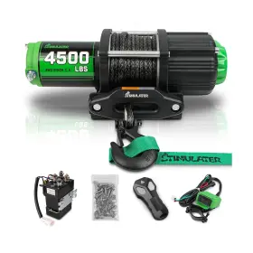 4500LB-FBA STIMULATER Atv Winch Synthetic Rope Wireless Wired