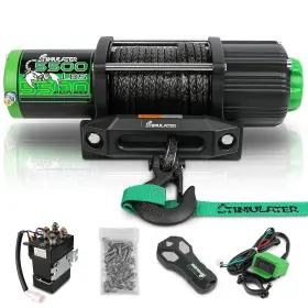 5500LB-FBA STIMULATER Atv Utv Winch Electric Synthetic Rope