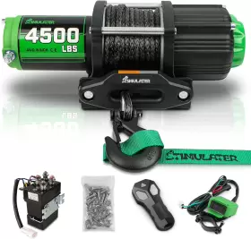 689827590262 STIMULATER Atv Utv Winch Electric Synthetic