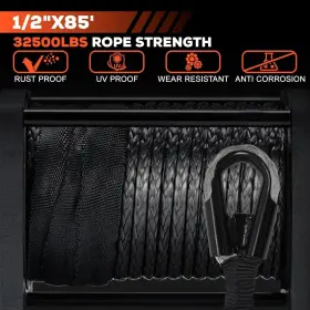 T01-P05 SUPERH Synthetic Winch Rope Ultra Fiber Weath Kit #2