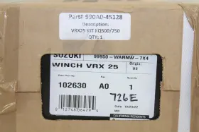 990A0-45128 SUZUKI Nos Warn Vrx Winch Kit 500 750 King Quad #3