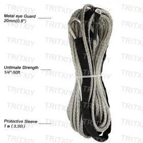 750439079237 TRITXIY Synthetic Winch Rope Protecing Sleeve #3