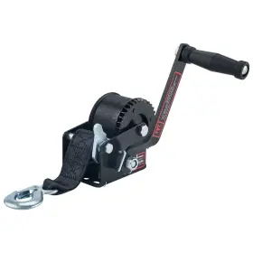 Tyt Thwb600-bs 600lb Boat Trailer Winch With Black Polyester Strap Antislip Handle Cran