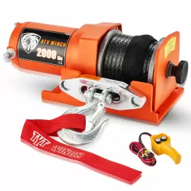 TOF2000-GR TYT Electric Winch Synthetic Rope Atv Towing Road