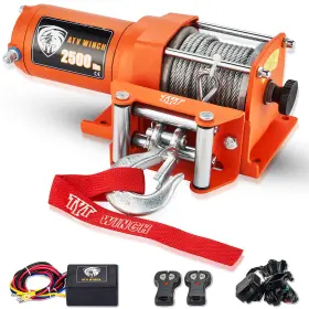 TOF2500-C TYT Electric Winch Steel Cable Atv Utv Boat Remote