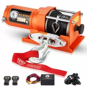 TOF2500-GR TYT Electric Winch Trailer Synthetic Rope Road