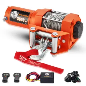 TOF3500-C TYT Electric Winch Steel Cable Atv Utv Boat Remote
