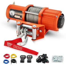 TOF4500-C TYT Electric Winch Steel Cable Atv Utv Road
