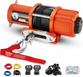 TOF4500-GR TYT Electric Winch Synthetic Rope Tow Trailer Atv