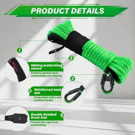 TR-1-4-50-G TYT Synthetic Winch Rope #3