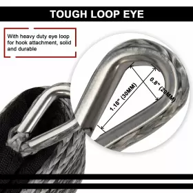 TR-3-16-50-IG TYT Synthetic Winch Rope Line Recovery Cable #3