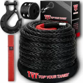 TX-3-8-92-BL TYT Synthetic Winch Line Cable Rope Suv Road