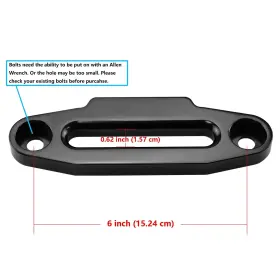 606825176434 UCREATIVE Hawse Fairlead Utv Winch Mount Glossy #2