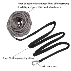 606825176588 UCREATIVE Feet Synthetic Winch Line Cable Rope #2