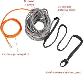 U-N-WLHS-14-G UCREATIVE Feet Synthetic Winch Rope Line Cable #2