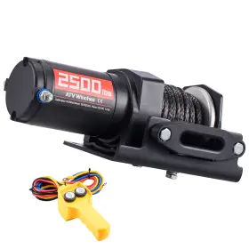 2500LB UIMOSO Electric Winch Synthetic Rope Wired Remote