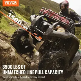 197988830733 VEVOR Electric Winch Line Atv Utv 3500 #2