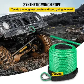 5-16X100FTHCJCSS1V0 VEVOR Synthetic Winch Rope Line Cable Atv #2