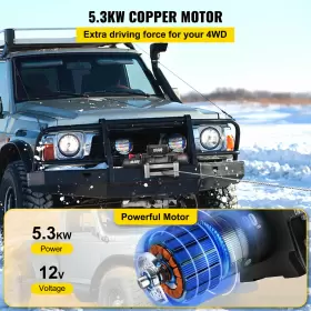 JCPJ1.8WBG75FT001 VEVOR Electric Winch Steel Cable Atv Utv #3