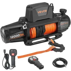 Vevor Zc12000 Electric Winch 12000 Lbs Load Capacity 12v Dc Truck With 3/8 I