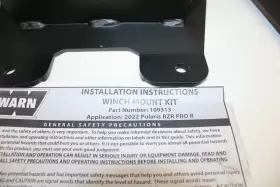 109313 WARN Winch Mount #3