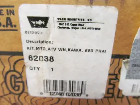 62038-63585 WARN Winch Mount Cont Prarie 700 Kawasaki #2
