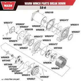 65615 WARN Winch Drum Gear #3