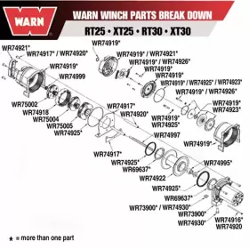 74999 WARN Sun Gear Winch #2