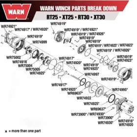 75002 WARN Winch Gear Carrier #2