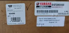B16F28M0V000 WARN FOR YAMAHA Winch Mount Kit