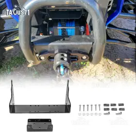 Weisen 80106018 Solid Steel Bumper Winch Mounting Plate For Polaris Sportsman 335 400 500 Weisen 80106018 Solid Steel Bumper Winch Mounting Plate For Polaris Sportsman 335 400 500