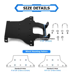 80106037 WEISEN Winch Mount Bracket Fa Fga TRX650 TRX680 #3