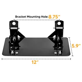 80310001 WEISEN Steel Winch Roller Fairlead License Plate Suv #2