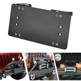 80310001 WEISEN Steel Winch Roller Fairlead License Plate Suv