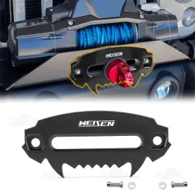 Weisen 80310003 6 Inch Aluminum Hawse Fairlead Rope Guide Fit Utv Polaris Can-am Winch 4000-5500 Lbs