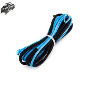 Weisen 80310008 Blue 3/16 Inch X 50ft Synthetic Winch Rope 7000 Lb Breaking Strength Atv Utv With Sheath