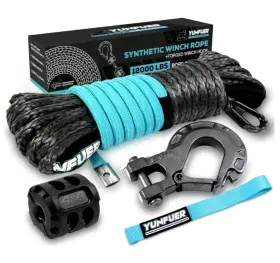 80310010 WEISEN Yunfuer Synthetic Winch Rope Line Cable Hook