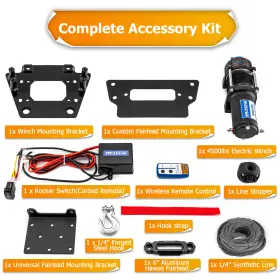 80310034 WEISEN Electric Winch Mount Krx Kit 1000 Kawasaki #3