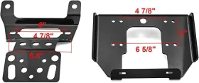 80DA106004 WEISEN Winch Mount Plate Bracket Kit Polaris #2