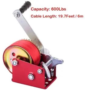 974385420118 WHSSFINE Winch Towing Crank Brake Feet 600 #2