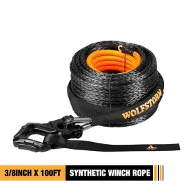 JYLS0002G WOLFX Atv Utv Synthetic Winch Rope Line Recovery #3