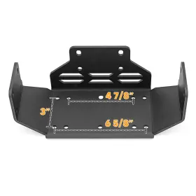SIZ197 WSAYS Winch Mount Plate Roller Fairlead 500 Honda #3