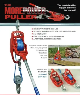 3-35-A-SLT WYETH SCOTT Power Puller Winch Amsteel Rope #3